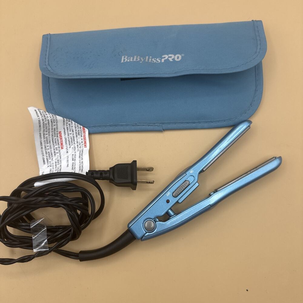 BaByliss PRO Nano Titanium Ultra-Thin 1 Inch Flat Iron Model Travel Size Tested